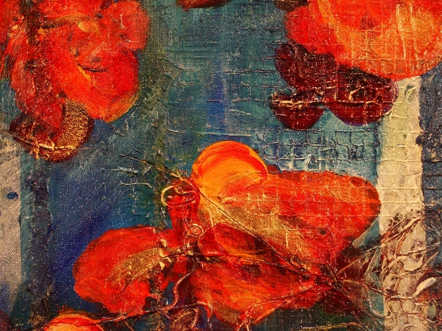 Bloom in Blue, detail 1