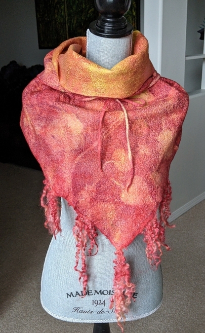 Shawl, silk and merino SOLD